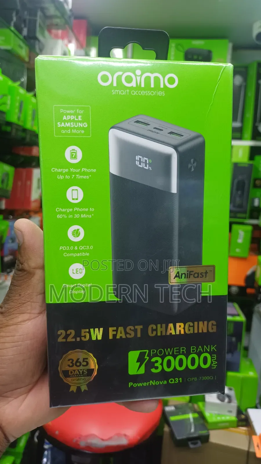 Oraimo Powernova Q31 30000mah 22.5w Power Bank