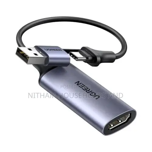 Ugreen USB Hd Video Capture Card -1* at 30hz Hdmi Female to USB Male