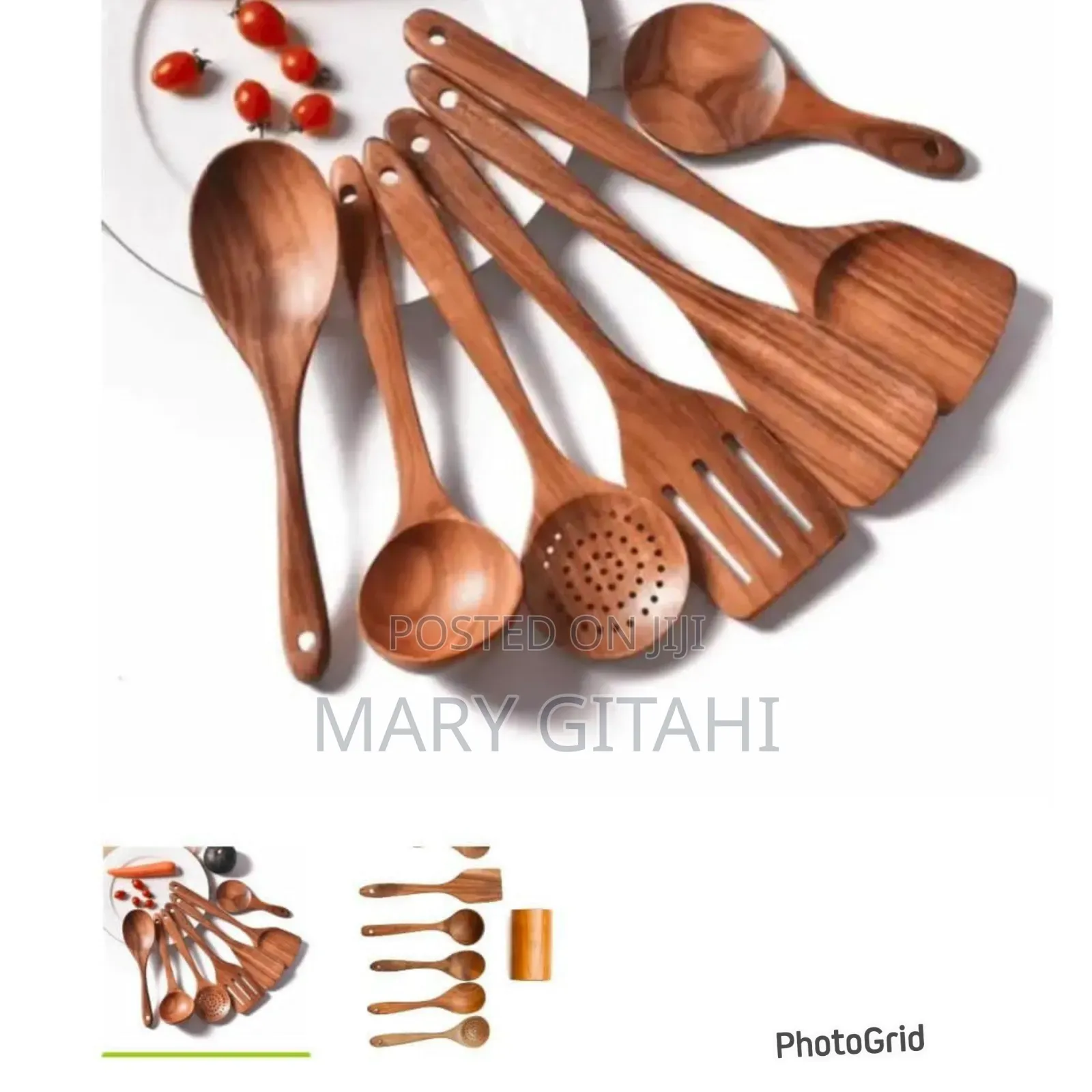 8pcs Wooden Cooking Cultery Set Good Quality