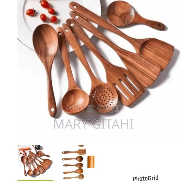 8pcs Wooden Cooking Cultery Set Good Quality