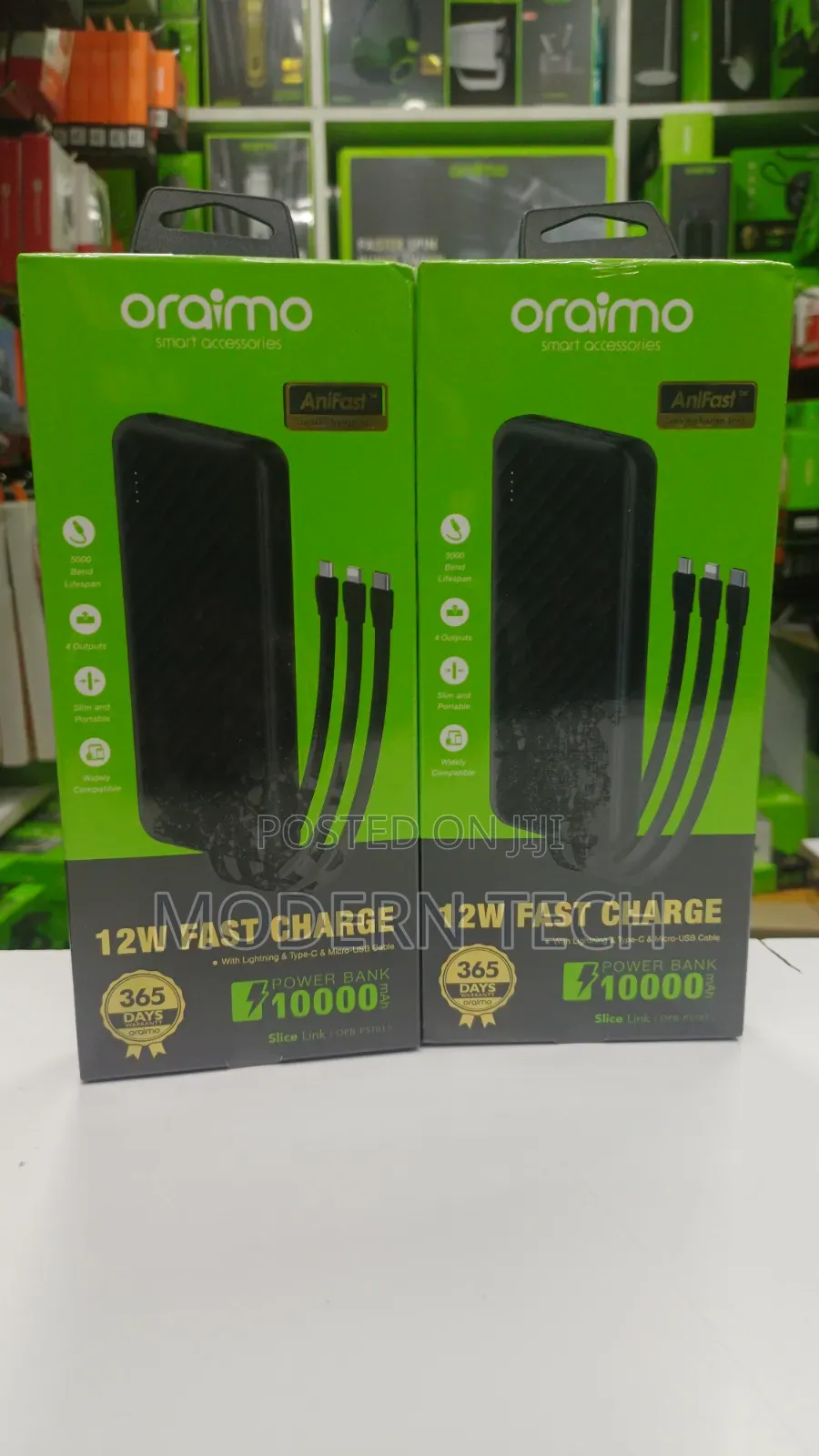 Original Oraimo Slice Link 10000mah Slim Power Bank