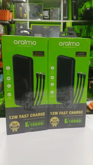 Oraimo 10000mah Portable Fast Charge Power Bank