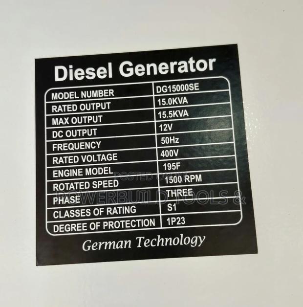 Pulsar Dg15000 Single/Three Phase Diesel Generator With Ats Switch - thumbnail 4