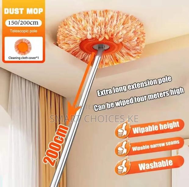 Dust Removal Fluffy Head Mop
Comes With 2 Heads