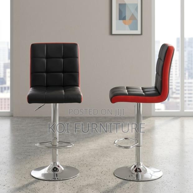 Barstool : Modern Height-Adjustable Swivel Bar Stools - thumbnail 3