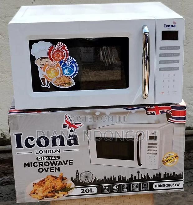 *20l Icona Digital Microwave *White and Black* *Model Ildmo-2065xw* - main view