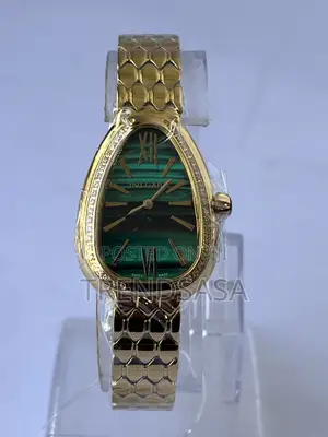 Bvlgari Serpenti Yellow Gold Green Dial Ladies Watch