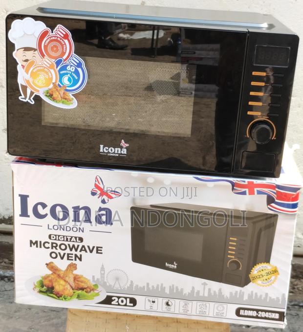 *20l Icona Digital Microwave White and Black* *Model Ildmo-2045xw*