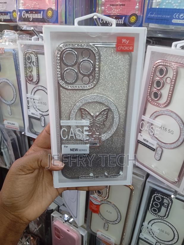 iPhone 13 Pro Max Electroplated Glitter Case With a 3d Butterfly - main view