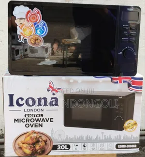 *20l Icona Digital Microwave White and Black* *Model Ildmo-2060xb*