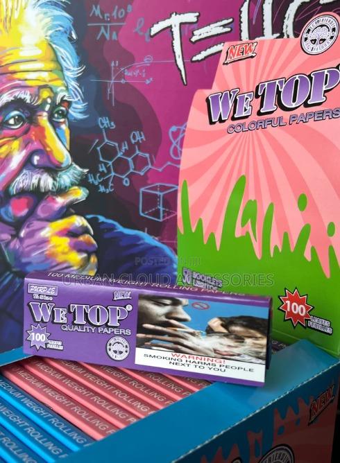 We Top 1 1⁄4 Colored Rolling Papers - 100 Leaves ( Full Box) - thumbnail 4