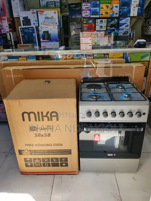 *Mika Standing Cooker 3 Gas + 1 Electric* *58x58cm* *Mst58u31e3 Slem