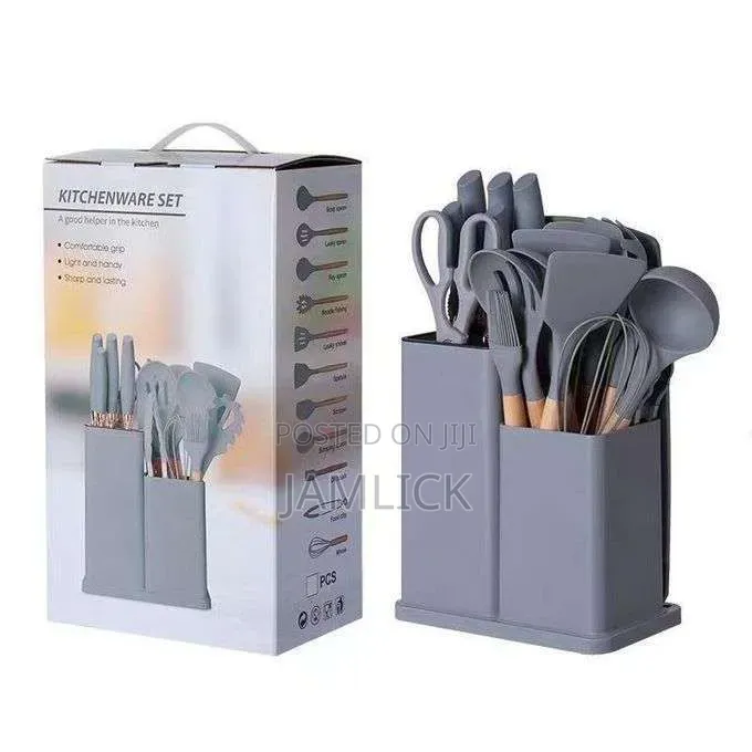 19pcs Silicone Kitchen Utensils Set - Pt