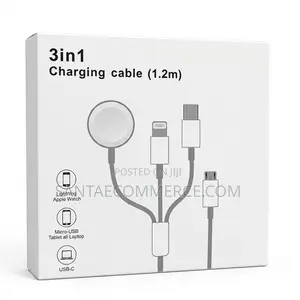 3-in-1 Multi-charging Cable Watch Chager (1.2m)