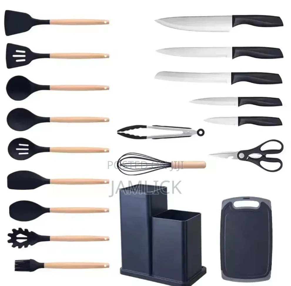 19pcs Silicone Kitchen Utensils Set - Pt