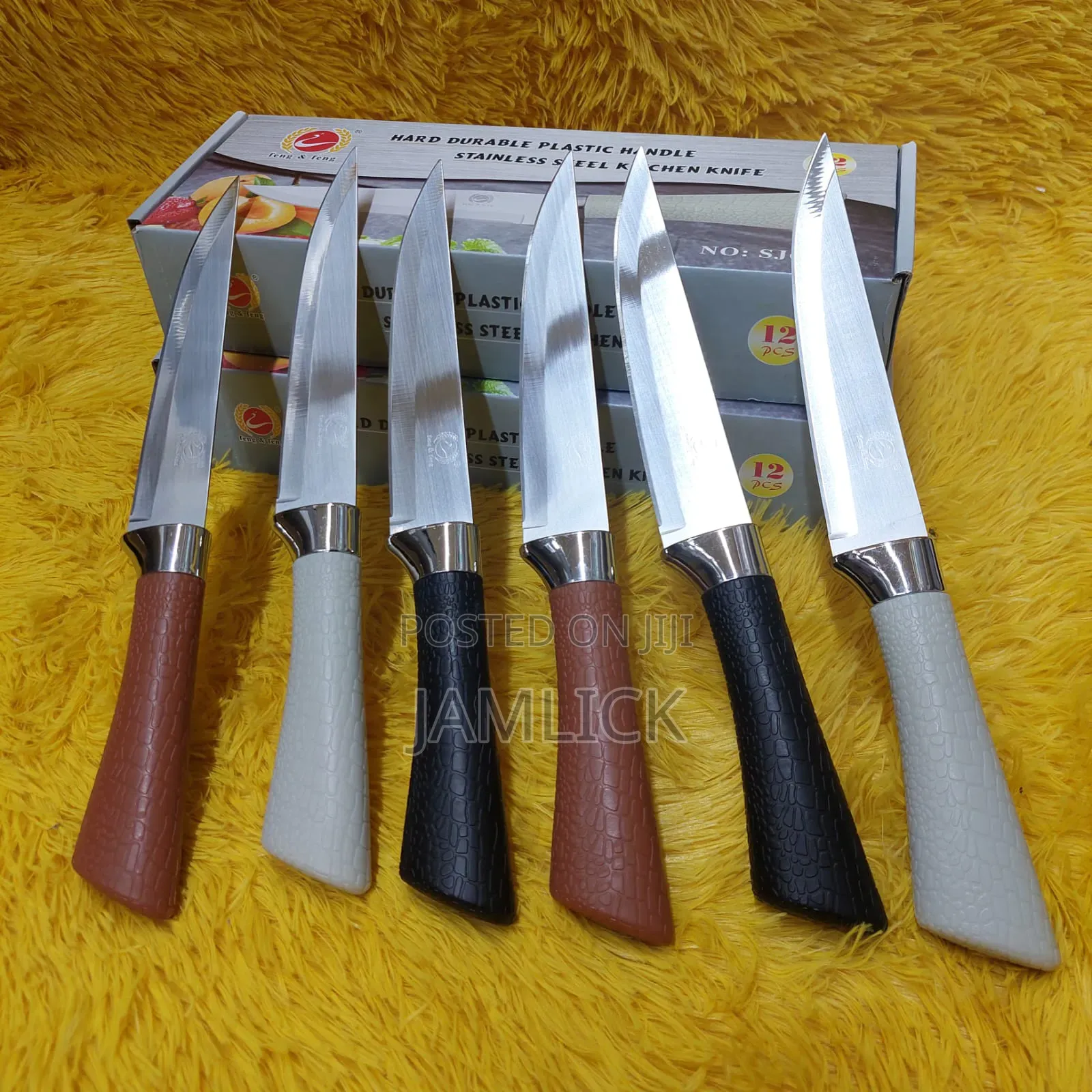 6pcs Stainless Steel Kitchen Knife - Pt