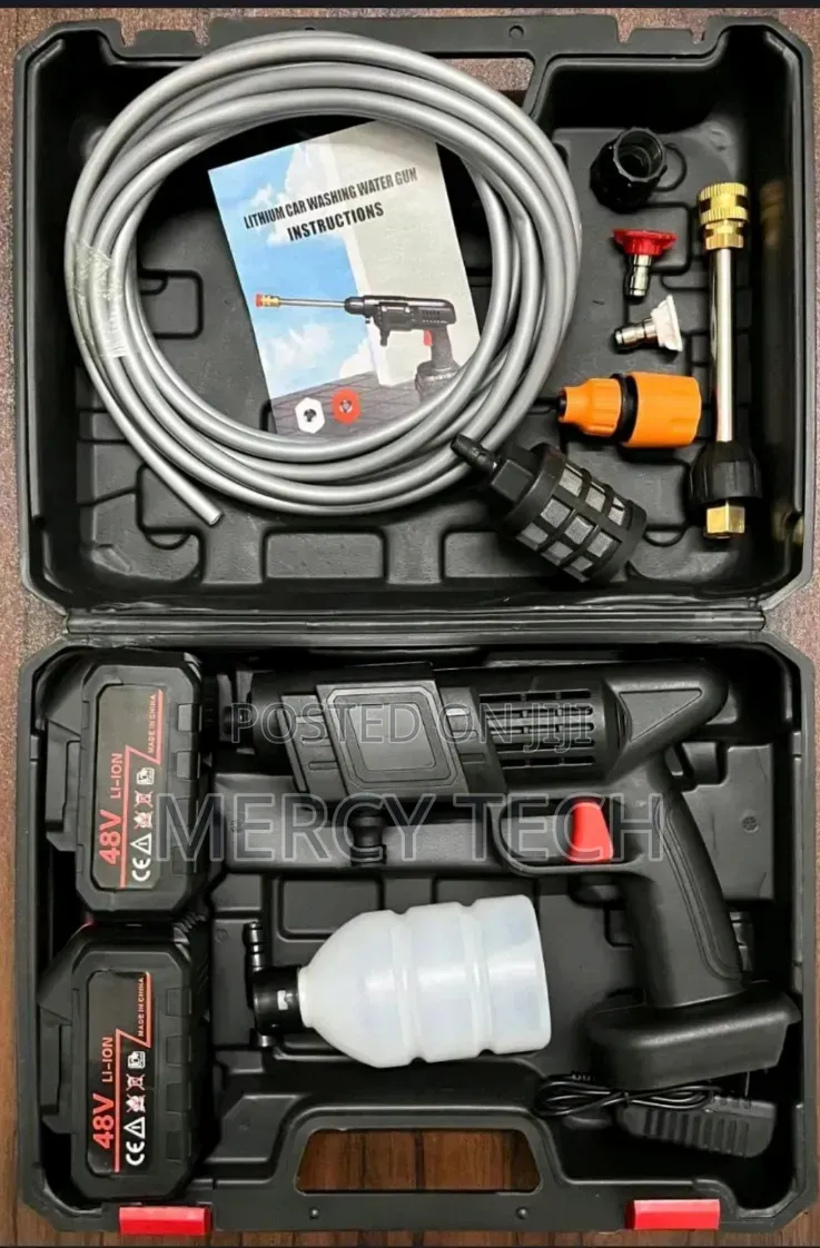Wireless Car Wash Spray Gun Machine With Portable Lithium Battery.
