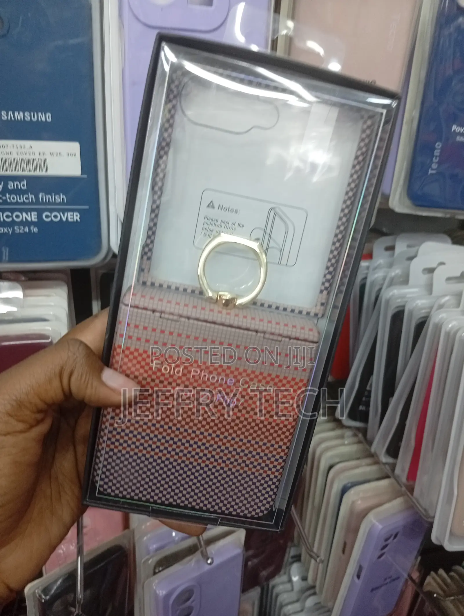 Samsung Galaxy Z Flip Phone Case With a Ring Holder