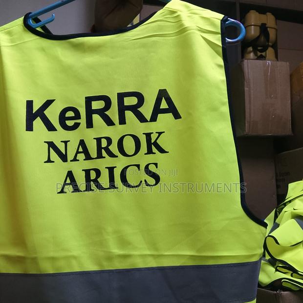 Green Industrial Printed Reflector Vest No Pocket