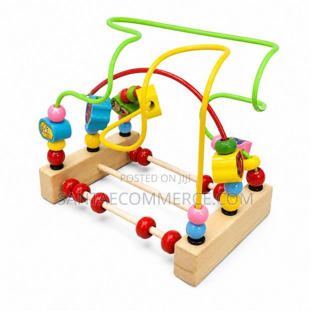 Wooden Bead Maze Counting Activity Toy