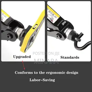Scissor Jack Ratchet Wrench, Labor-Saving Wrench Universal Adapter