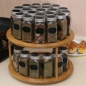 2 Layers Rotating Storage Organizer