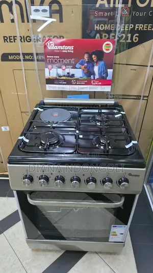 Ramtons Standing Cooker 3 Gas + 1 Electric Burner Electric Oven