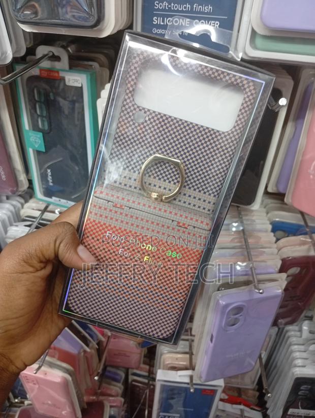 Samsung Galaxy Z Flip Series Checkered Tribal Pattern Ring Case - thumbnail 2