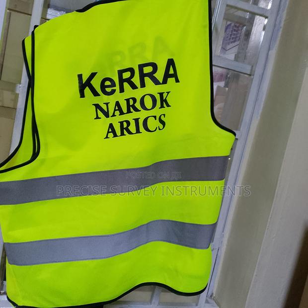 Green Reflective Bib Vest Printed Design No Pocket