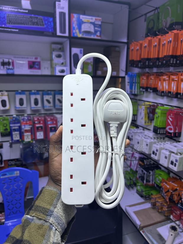 Original Itel 4-Way Extension Cable With Surge Protection - thumbnail 3