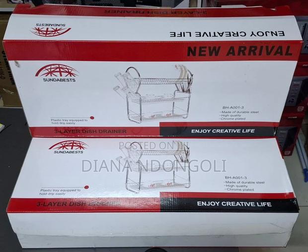 3 Tier Stainless Steel Dish Rack