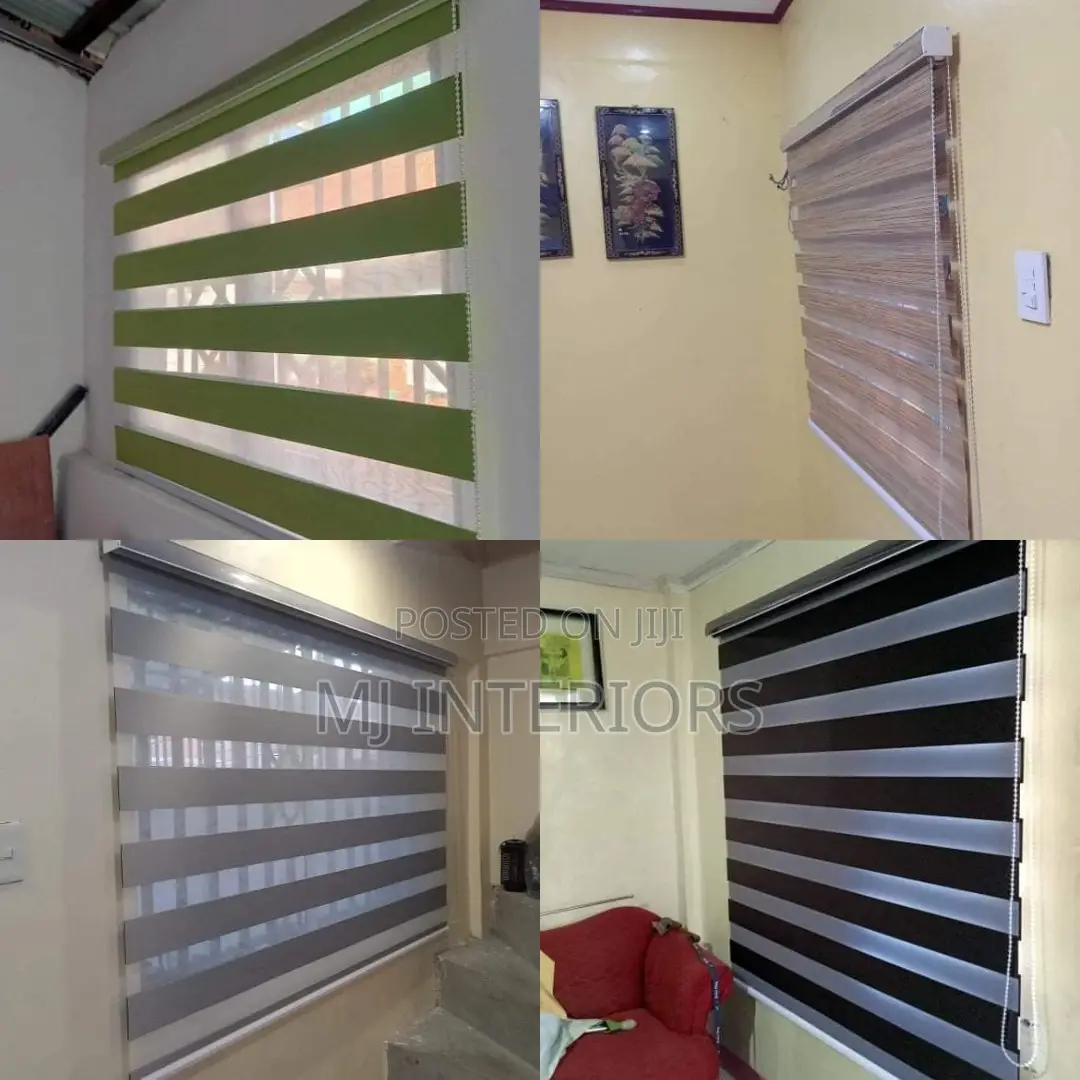 Modern Day and Night Zebra Blinds Easy Light Control System