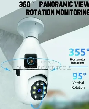 Security Camera Is a Dual-Lens Wifi Bulb Camera