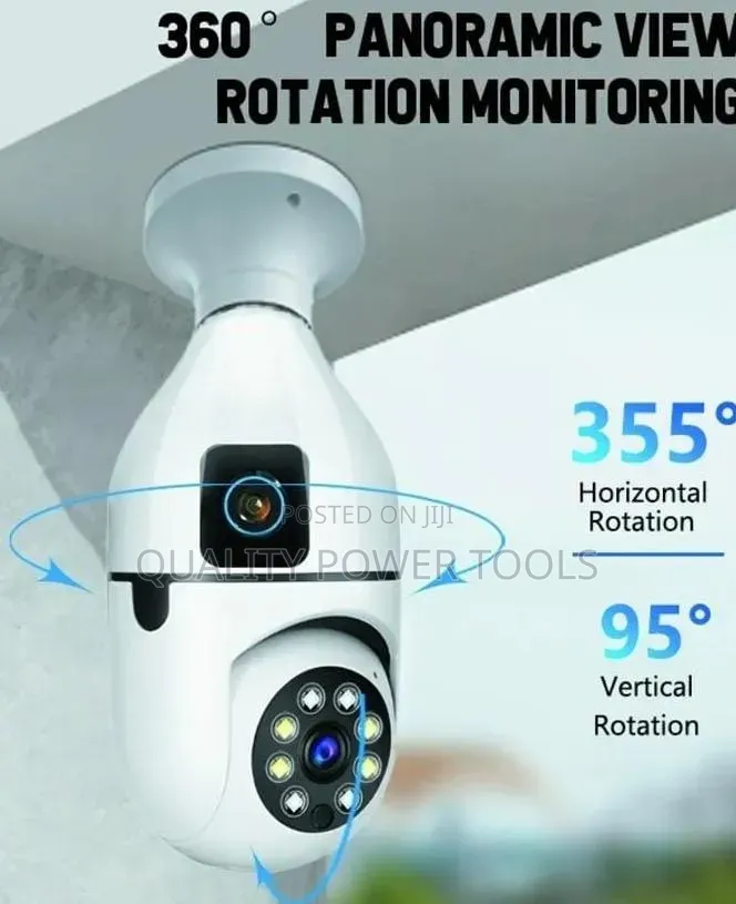 Security Camera Is a Dual-Lens Wifi Bulb Camera