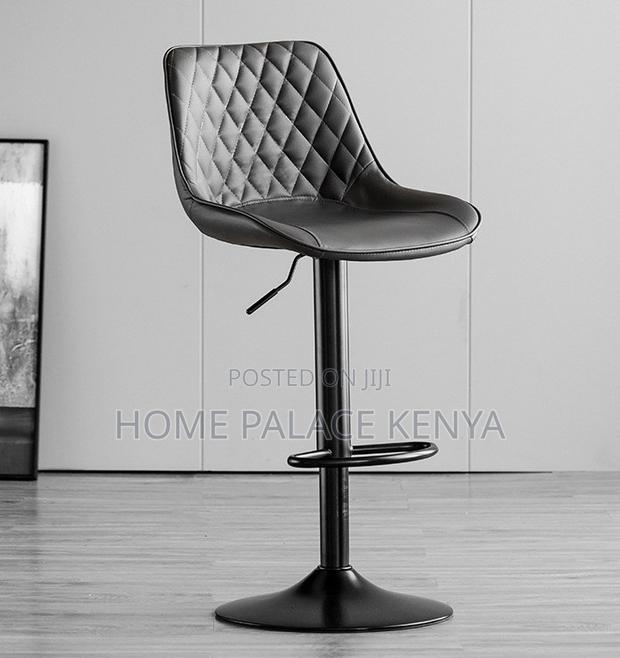 Bar Stool: Elegant Pu Leather Adjustable Bar Stool - thumbnail 3