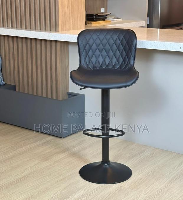 Bar Stool: Elegant Pu Leather Adjustable Bar Stool - thumbnail 4