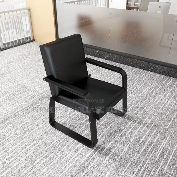Office Sofa: 5-Seater Leather Lobby Sofa Set - thumbnail 6