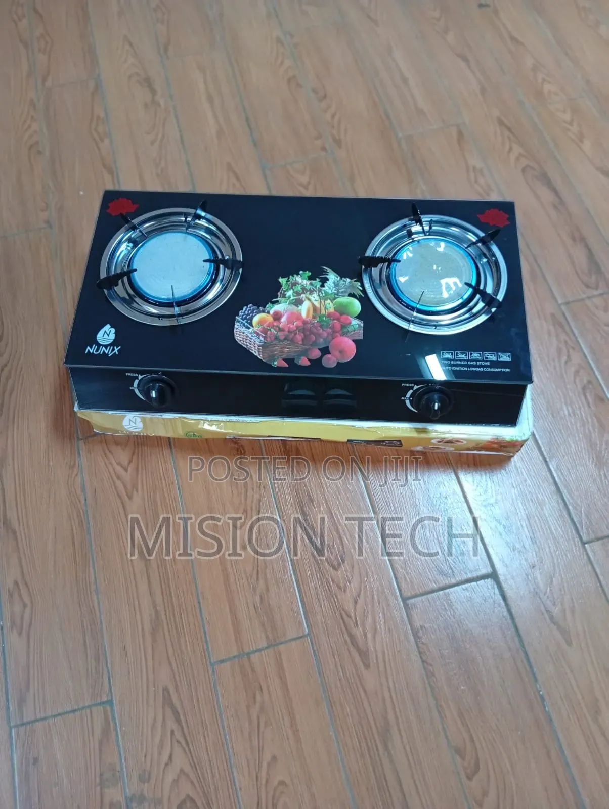 Nunix Infrared 2 Burner Glass Top 