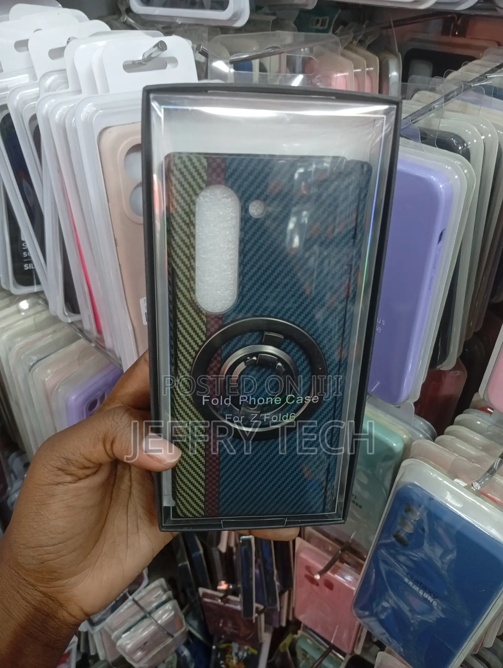 Samsung Galaxy Z Fold6 Multi-Colored Striped Design Cover