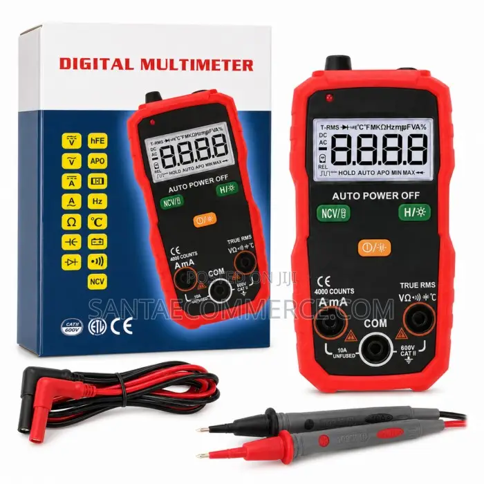 Portable True Rms Digital Multimeter With Ncv Detection