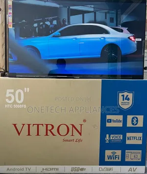 50"Inch Tv Htc5008fs Frameless Full Hd Smart Android Tv 1year Warrant