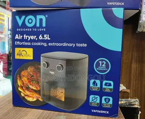 *Von Air Fryer 6.5litres Manual Vaf065mck at Ksh. 7,000 * 