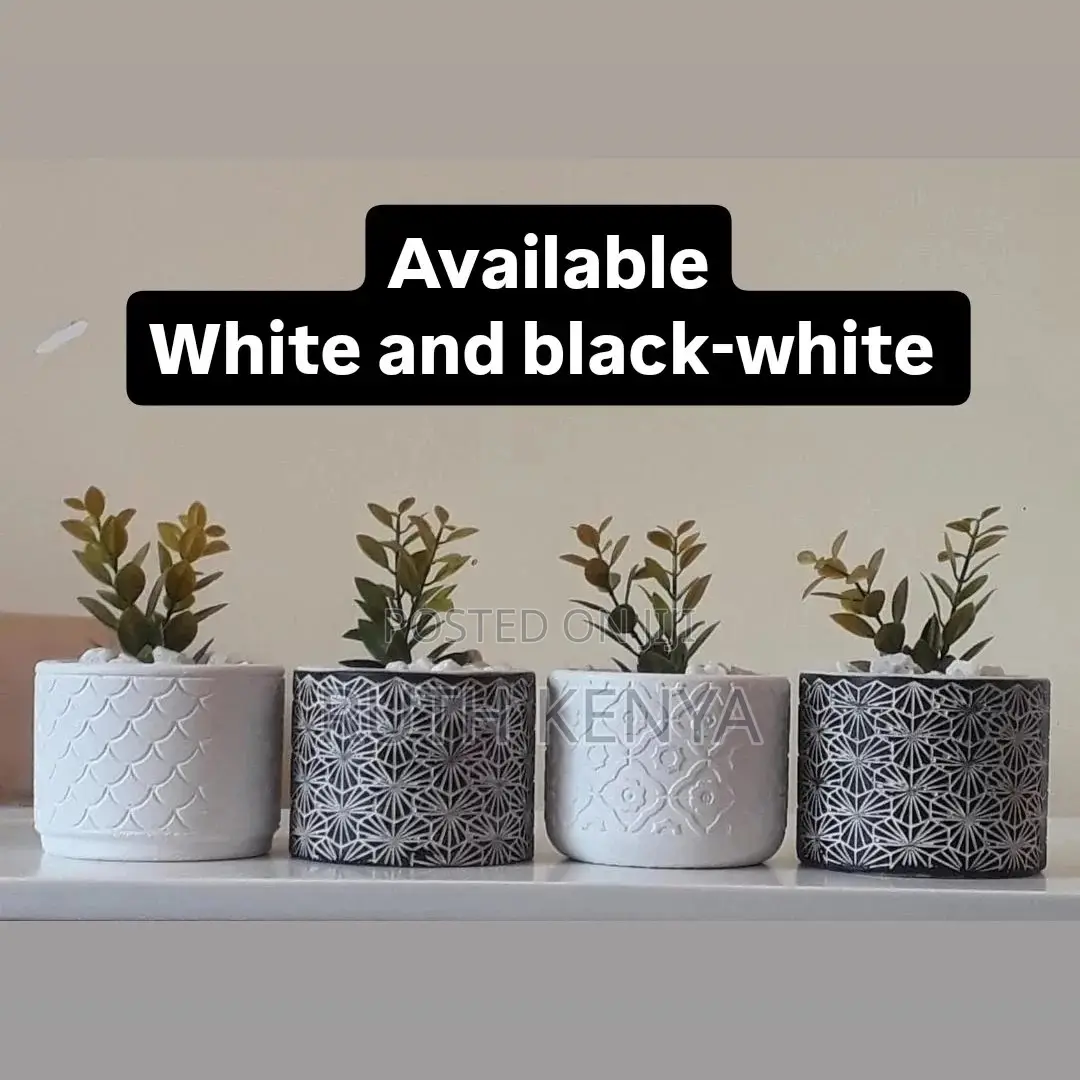 Flowerpots With Faux Plants