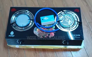2 Burner Infra-Red Glass Tampered Table Top Burner Plus 6kg Regulator