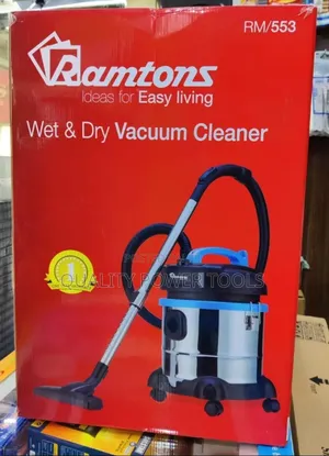 Ramtons Rm/553 Wet Dry Vacuum Cleaner in Stainless Steel.