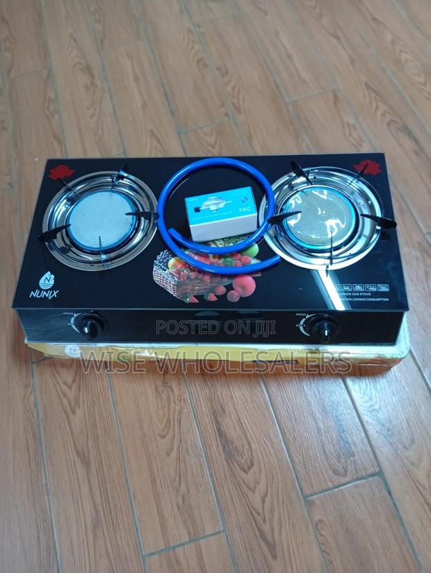 2 Burner Infra-Red Glass Tampered Table Top Burner Plus 6kg Regulator.