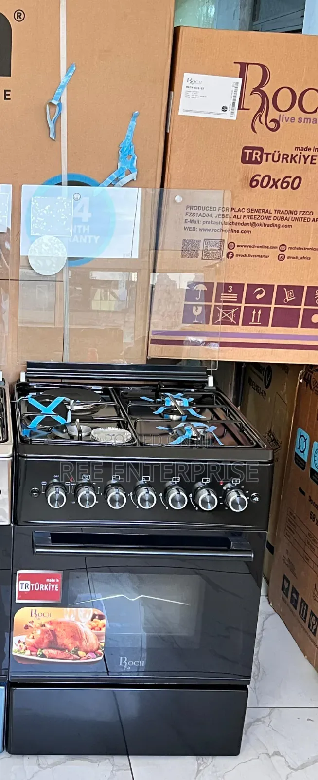 Turkey *Roch Black 50×55 Standing 3+1 Cooker