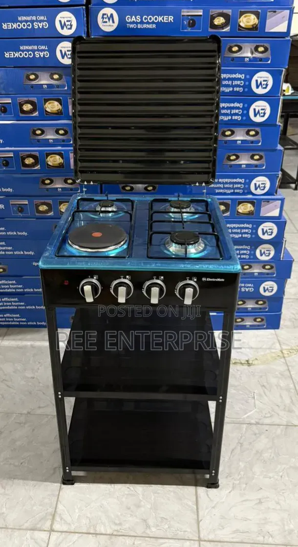3gas +1electric Electromate Standing Cooker With Shelves