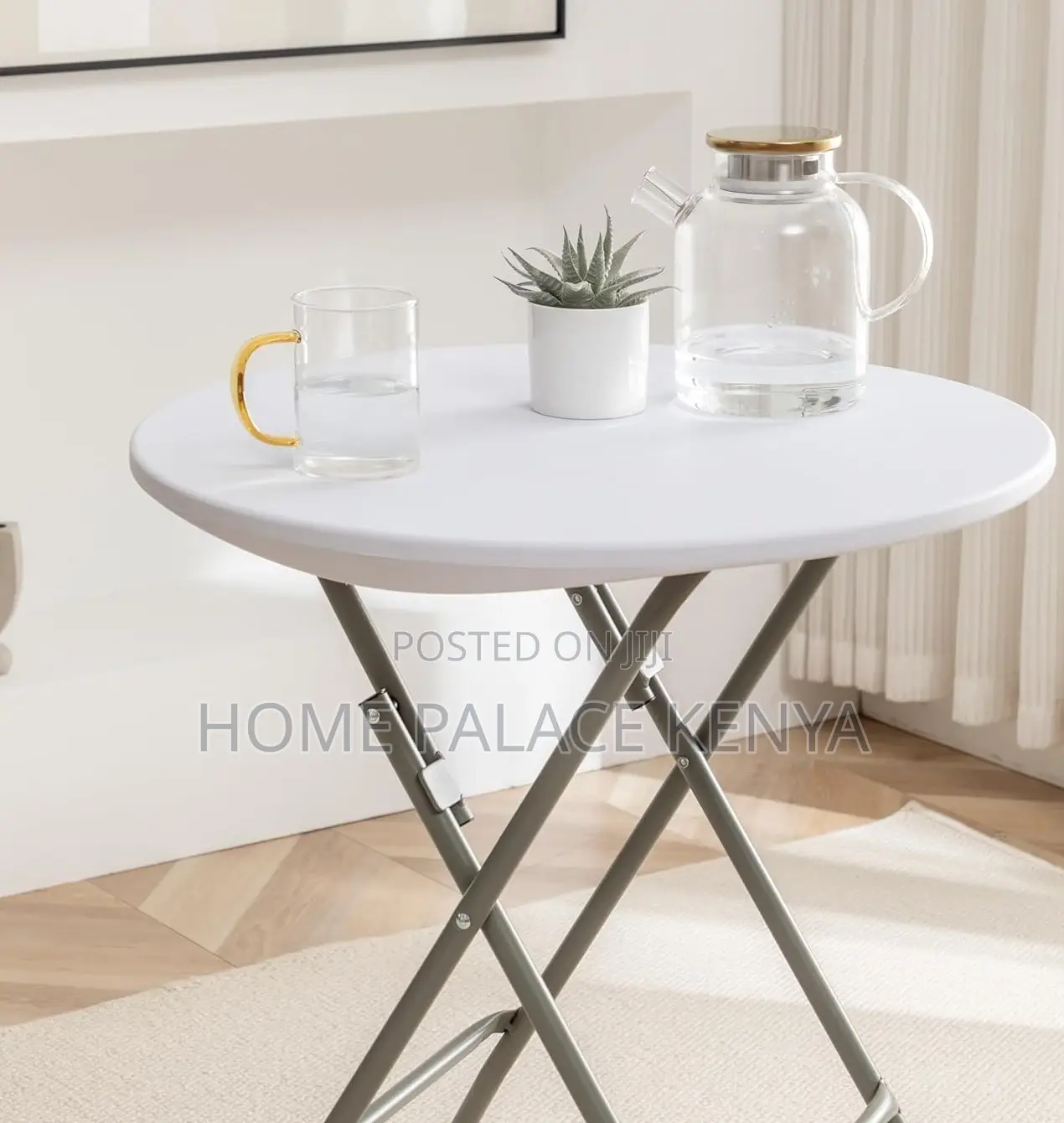 Folding Table: Outdoor Round Banquet Plastic Portable Table