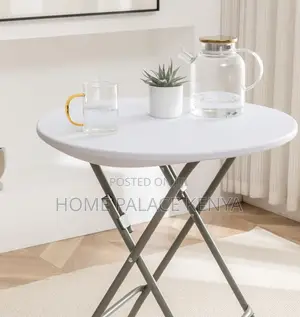 Folding Table: Outdoor Round Banquet Plastic Portable Table